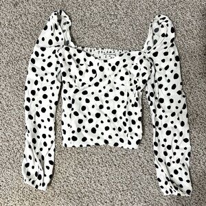 Reformation polka dot top size 2